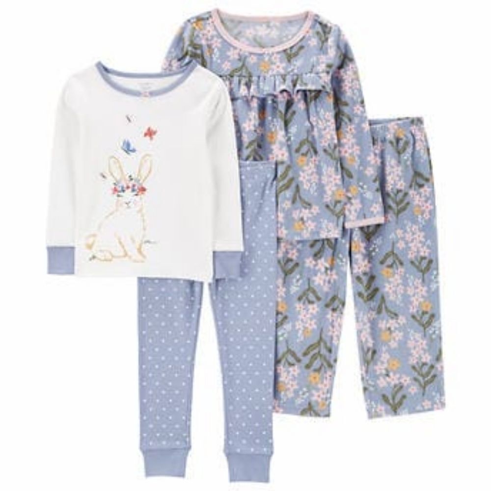 Carter's Kids 4-piece Pajamas, Floral